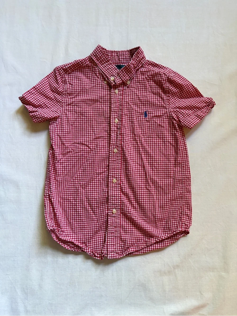 Ralph Lauren Polo Red and Blue button up (set of 2 total). Boys size 6
